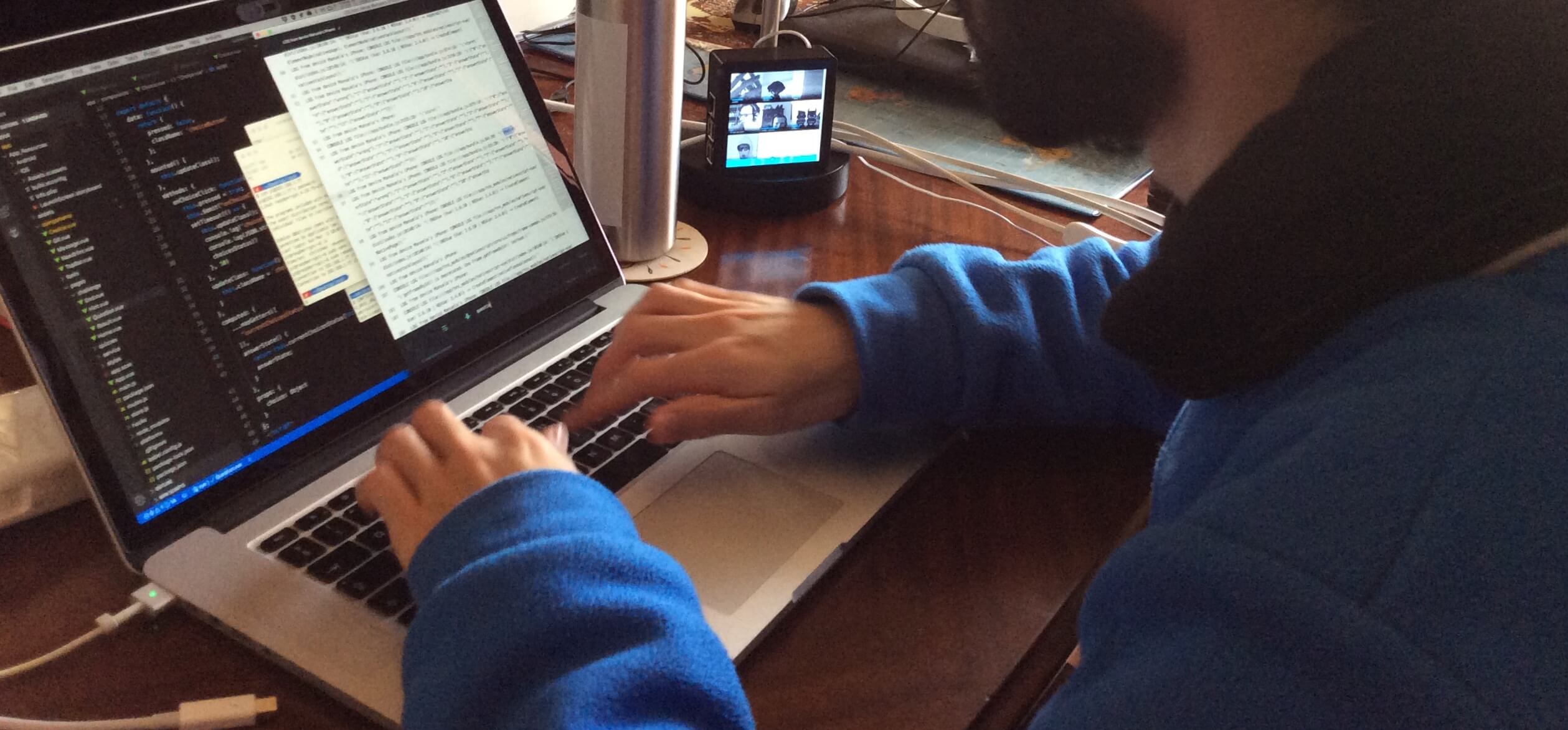 Whitesmith's  home office setup